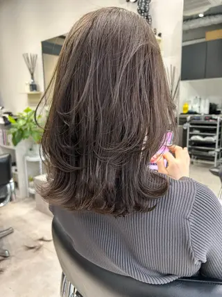 セミロング カラー 髪質改善will hairdesignのヘアスタイル