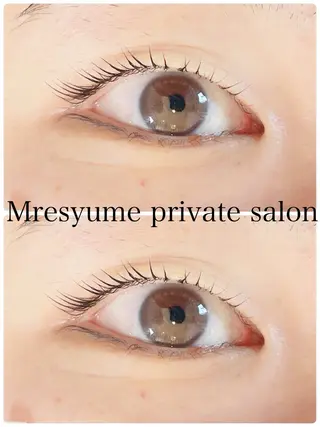 マツエク・マツパ Mresyume MAYUのマツエク・マツパデザイン