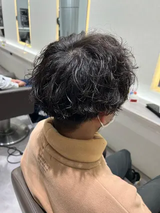 パーマ メンズ 宮下 志織のヘアスタイル