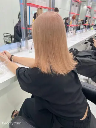 セミロング カラー 原宿美容師／複雑 履歴修正/きょたのヘアスタイル