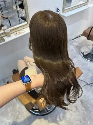 ロング カラー Rinka/梅田/ 透け感カラー🤎のヘアスタイル