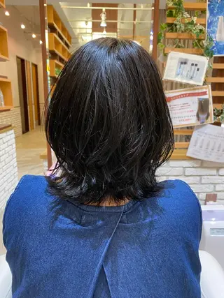 ミディアム 伊藤 聖也のヘアスタイル