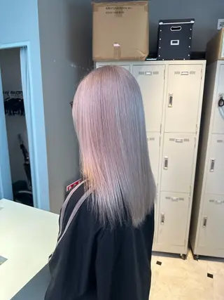 ロング カラー ハイトーン/韓国 レイヤー/るか🎀のヘアスタイル