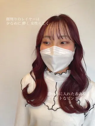 ロング カラー ヘアアレンジ topstylist 芳賀みなみのヘアスタイル