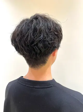 ミディアム メンズパーマ特化 外山 健太のヘアスタイル