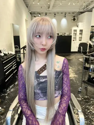 セミロング カラー HARU//原宿🤍 リピート率NO.1のヘアスタイル