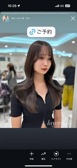 ロング カラー ♡上品韓国髪♡ブラ ウン/SAYATOのヘアスタイル