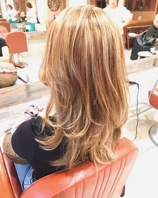 セミロング カラー 増子 幹樹のヘアスタイル