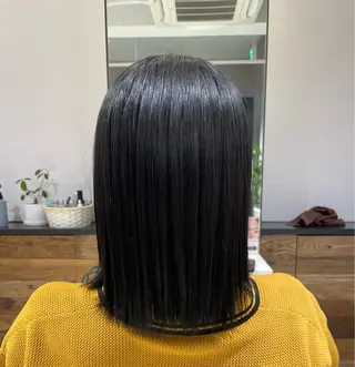 カラー ボブ／ブリーチカラー ／ゆづき🌟のヘアスタイル