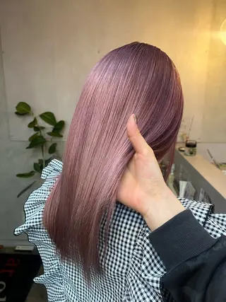 ミディアム カラー ere 代々木公園所属・みほ/ニュアンス/ モード/艶カラーのヘアスタイル