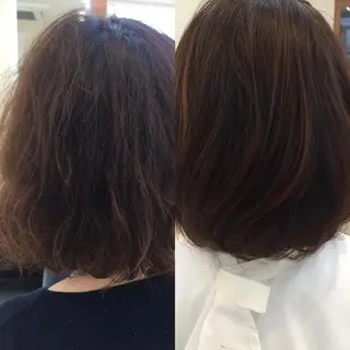 セミロング 髪質改善・修復 成瀬由賀里のヘアスタイル