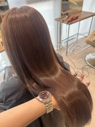 カラー uuna♱/ユウナ 🫧艶髪💛のヘアスタイル