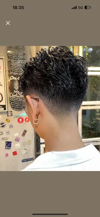 ショート メンズ 中目黒メンズ刈り上げ Harunaのヘアスタイル