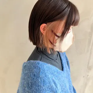 ショート カラー La fith hair lily加古川店所属・原満里奈‎/東加古川 /透け感カラー🫧‪のヘアスタイル