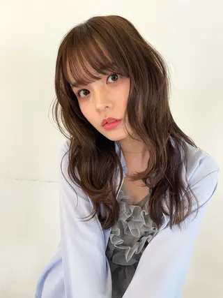 ロング カラー ヘアアレンジ ユウナ🎀レイヤー/ 暖色カラーのヘアスタイル