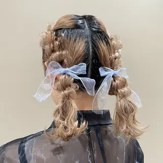 ヘアアレンジ ベージュ/アレンジ /横浜/杉本千夏のヘアスタイル