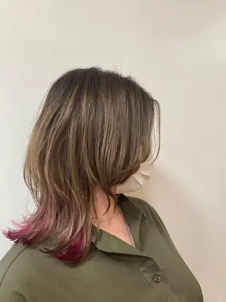 セミロング 阪口 依美奈のヘアスタイル