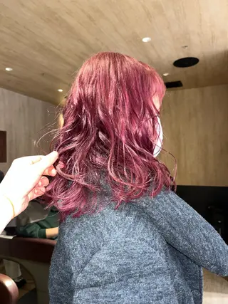ミディアム カラー 産休中です 艶カラー♡オカのヘアスタイル