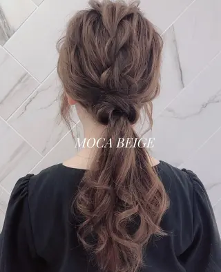 セミロング カラー ヘアアレンジ ✨似合うのその先へ✨ 田中延和のヘアスタイル