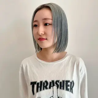 ミディアム カラー ブリーチなし/レイヤ ー特化🌈Tommyのヘアスタイル