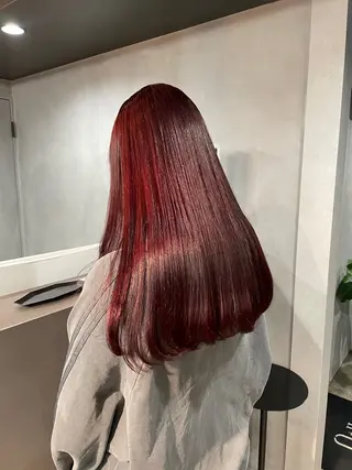 ロング カラー レイヤーカット×暖色 カラー🎀ASAKAのヘアスタイル