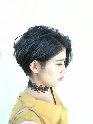 ショート カラー ✨大人美人ショート✨ 店長　藤井一輝のヘアスタイル