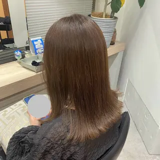 ミディアム カットカラー縮毛矯正 募集／Otohaのヘアスタイル