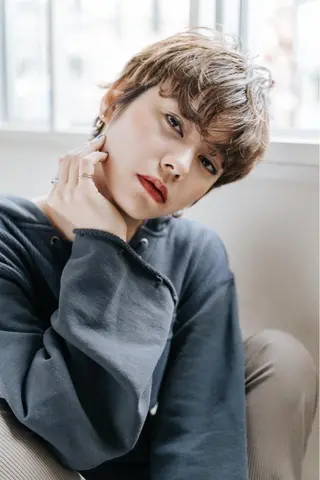 ショート パーマ ショート/ボブ特化 相良 真子のヘアスタイル