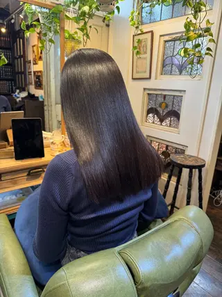 ロング カラー パーマ 飯田 実歩(じっぽ)のヘアスタイル