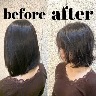 ミディアム パーマ MIRUCO by KURAKU所属・⭐️ハイトーンカラー ⭐️メンズパーマ達成のヘアスタイル