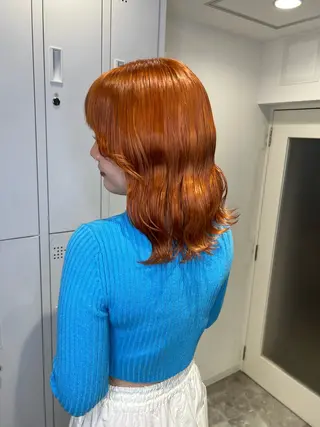 ミディアム カラー TOMONA👑 GiseL梅田店のヘアスタイル