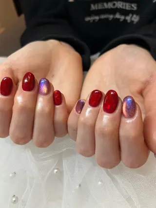 ネイル takara nail所属・takara射水高岡 マグネット韓国ポップのネイルデザイン