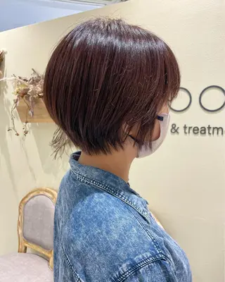 ショート カラー ボブ支持率NO1 🌈CHIKAのヘアスタイル