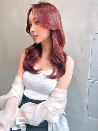 ロング カラー キッズ 艶髪/ハイトーン /masami🩵のヘアスタイル