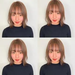 セミロング 袴田 伊代のヘアスタイル