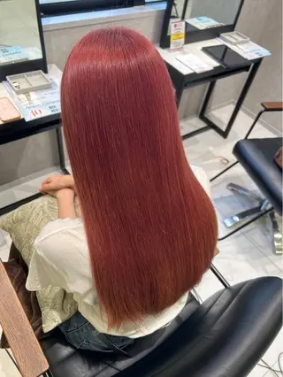 ロング ブラウン/盛れる 顔周り/髪質改善のヘアスタイル