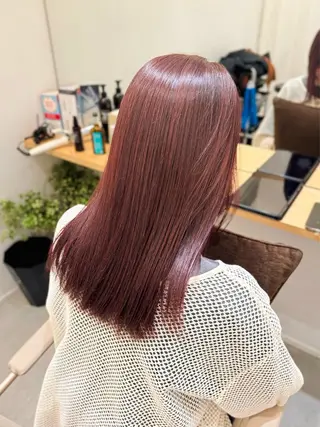 セミロング カラー 中西倖 トップスタイリストのヘアスタイル