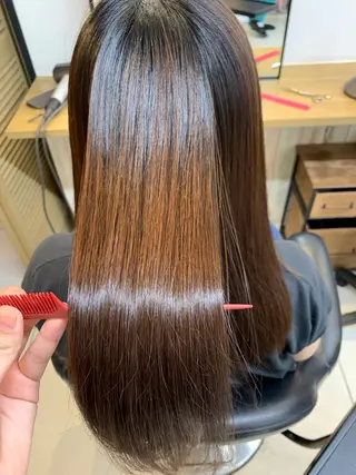 ロング パーマ ちさと/メンズ ショート/縮毛矯正のヘアスタイル