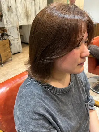 ミディアム DieHare所属・林 紅葉のヘアスタイル