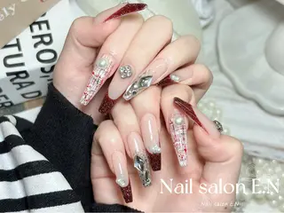 ネイル E.N🦋 長さ出し/持ち込みのネイルデザイン