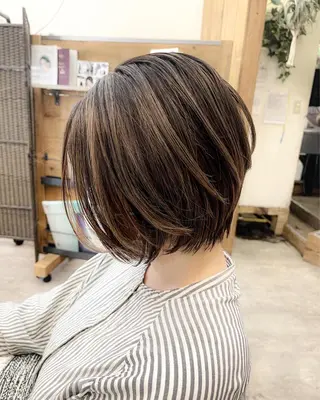 ショート カラー OAK溝の口 𖠋SHINYAのヘアスタイル