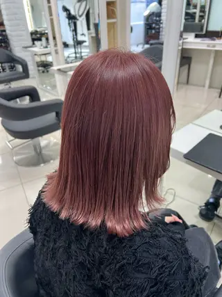 ミディアム カラー 【暖色カラー特化】 中山由梨のヘアスタイル