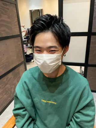 ショート カラー メンズ 韓国レイヤー/髪質 改善/縮毛🤍吉田のヘアスタイル