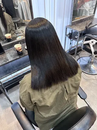 セミロング パーマ 髪質改善・艶カラー HIROTOのヘアスタイル