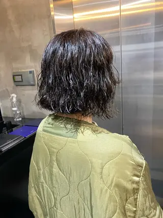 ショート カラー パーマ Agu hair lore沼館店所属・八戸パーマ/メンズパ ーマ/シンゴ。のヘアスタイル