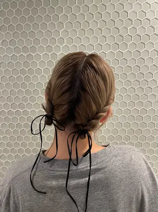 ヘアアレンジ 透明感🍨レイヤー ヘアセット/miyuのヘアスタイル