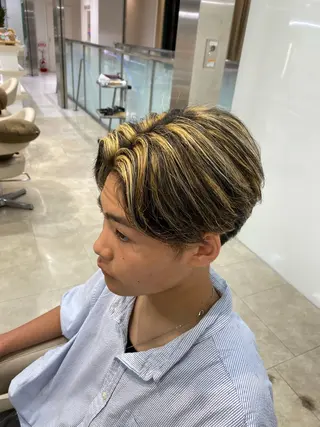 ショート カラー パーマ メンズ 湘南/メンズパーマ/ 支持率No.1ユチカのヘアスタイル