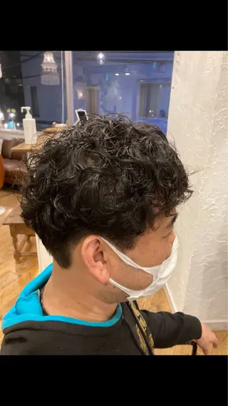 パーマ メンズ ルピナス中田店長 山口大地のヘアスタイル