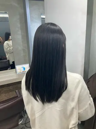 セミロング カラー ブリーチ&似合せボブ 田中寛十のヘアスタイル