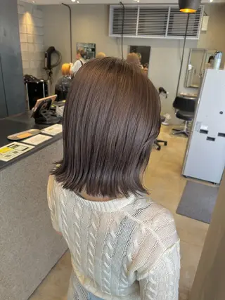 ミディアム カラー ヘアアレンジ みわ/博多 ブリーチ/メンズヘアのヘアスタイル